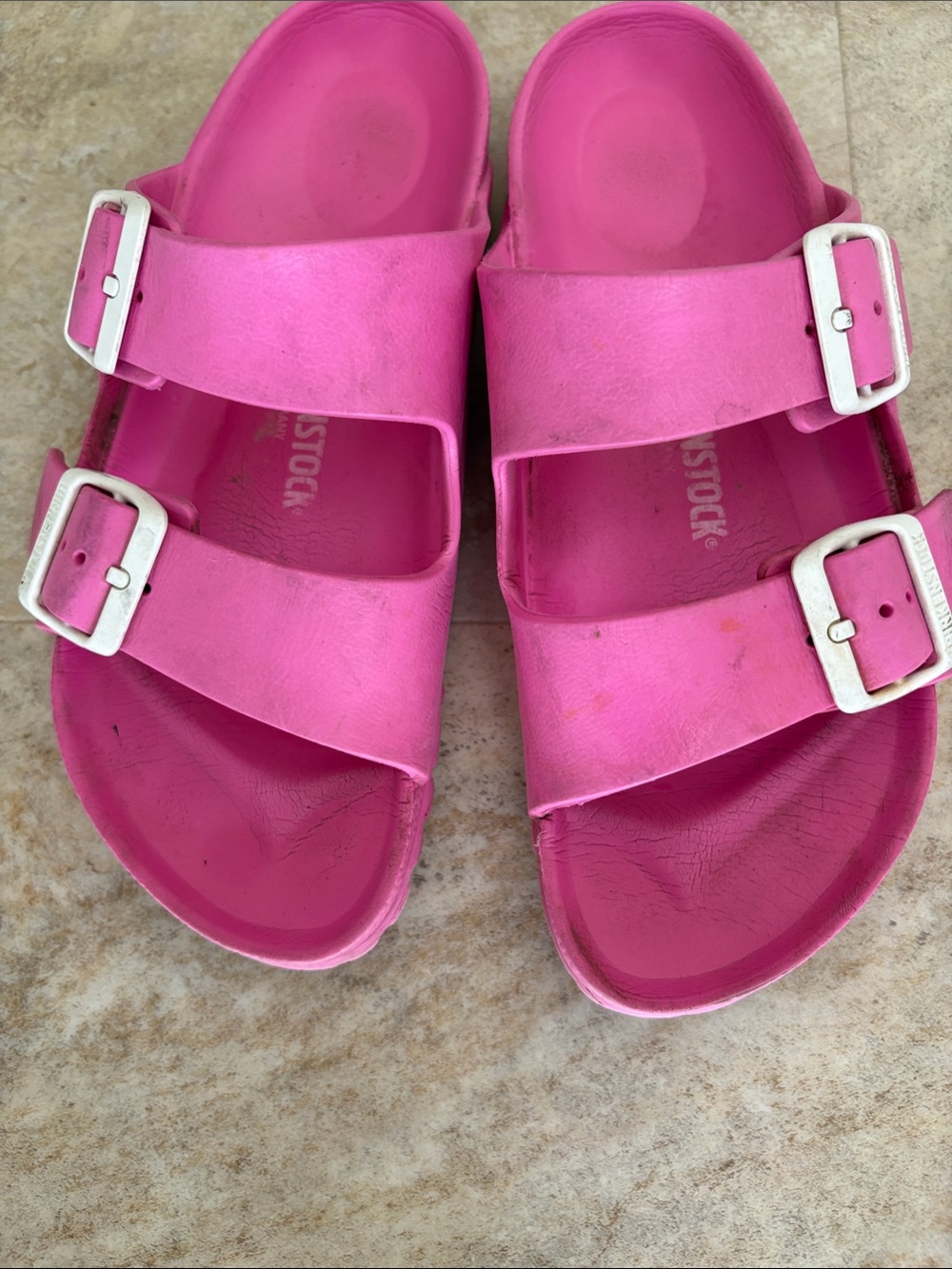 Birkenstock Two-Strap EVA Sandals - Hot Pink